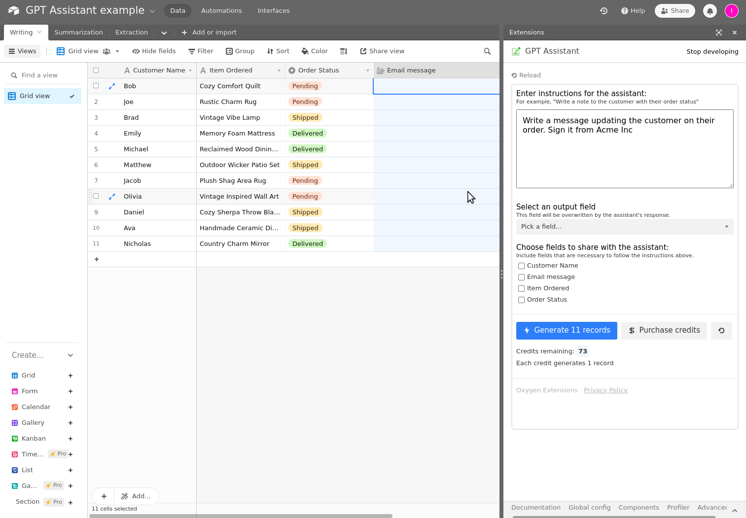 Airtable GPT Assistant