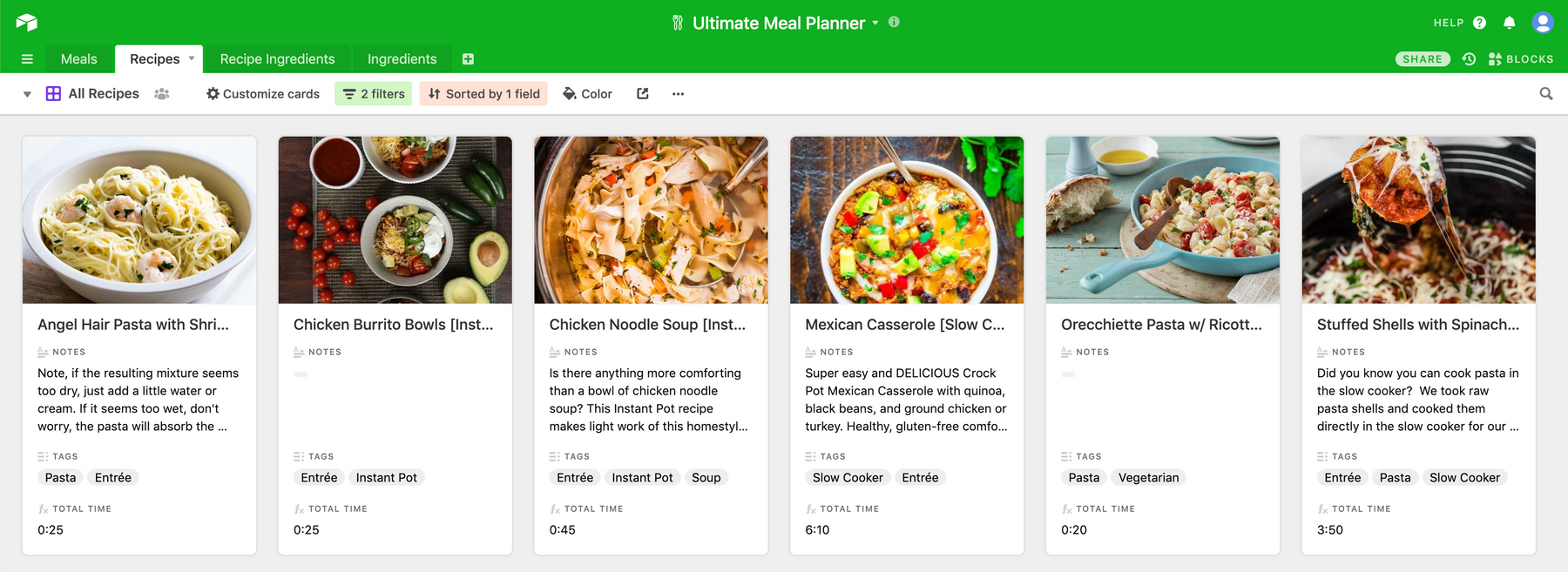 Ultimate Meal Planner Universe