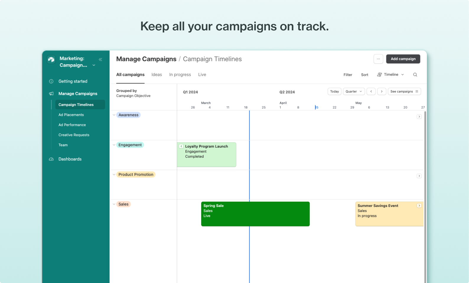 Marketing Campaign Management preview 1